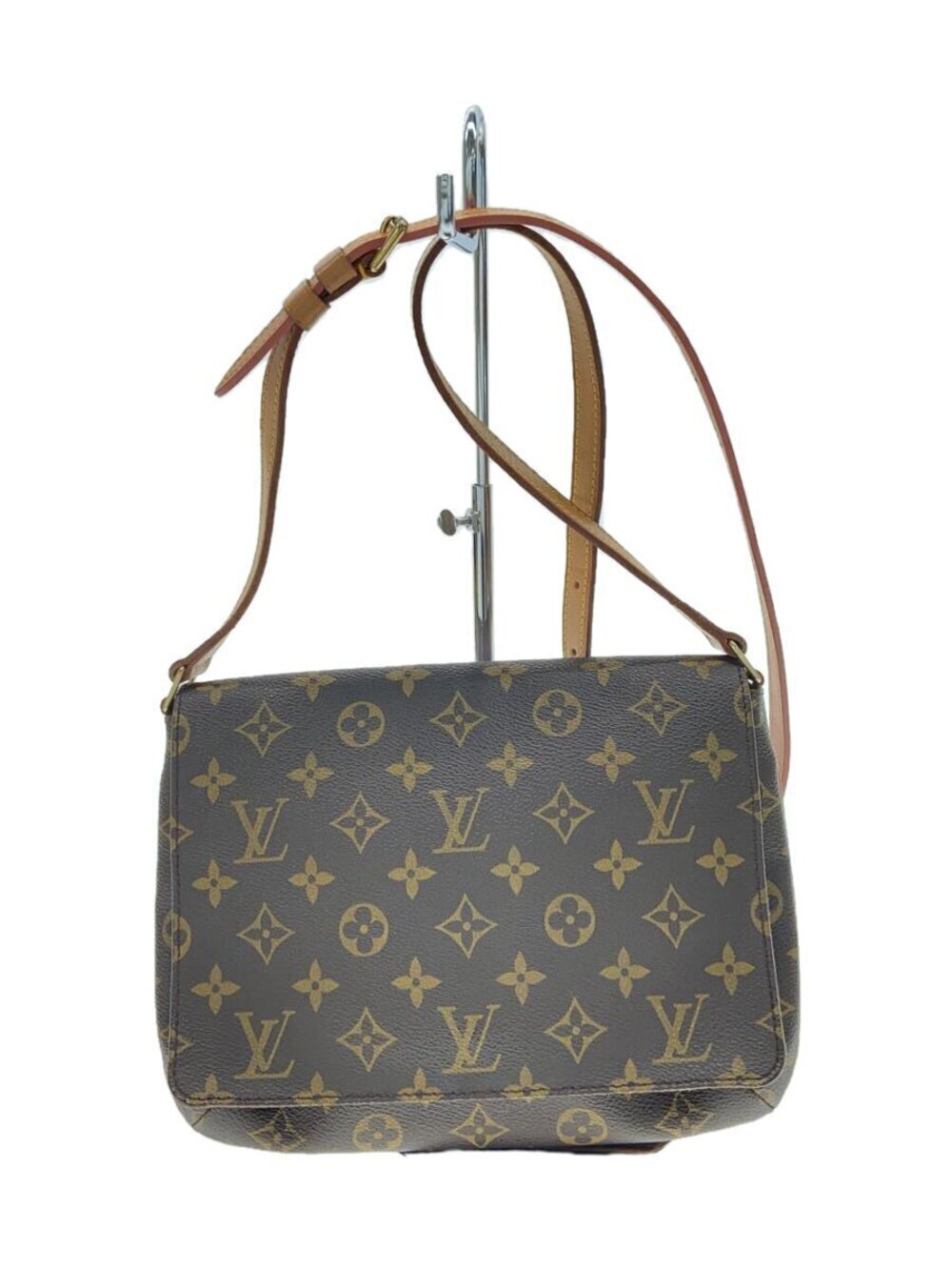 LOUIS VUITTON Musette Tango Monogram Canvas Short Shoulder Bag Brown All over